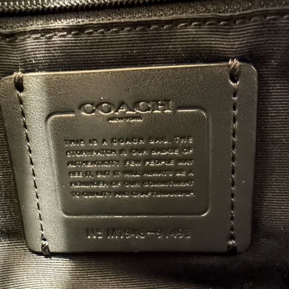 Coach dark blue medium bag - Picture 9 of 9